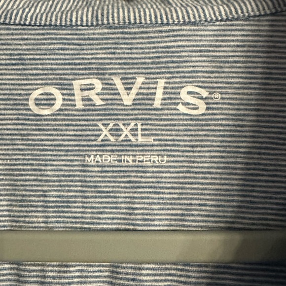 Orvis Men's Light Blue Polo Shirt - Picture 2 of 3